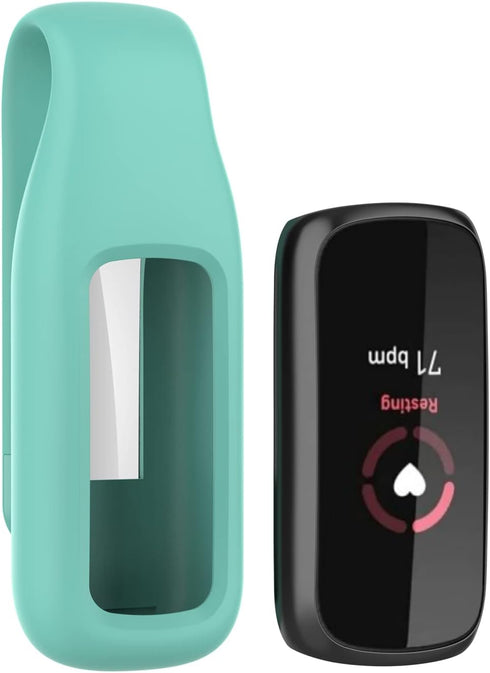 FitTurn Clip for Fitbit Luxe Clip Holder Case Replacement Soft Silicone Strap Accessories for Luxe Clip Case Accessory (Black,Pink,Teal)...