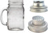 obmwang 4 Pack of Stainless Steel Mason Jar Shaker Lids Caps for Cocktail,Dredge Flour,Mix Spices,Sugar, Salt, Peppers and More or Shake Drinks Co...