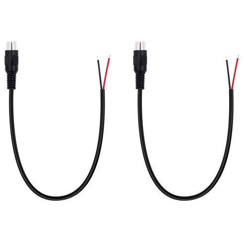 Fancasee 2 Pack Speaker Wire RCA Female Plug Jack Connector Adapter to Bare Wire Open End Audio Video RCA Cable for Amplifier Receiver Speakers...