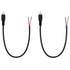 Fancasee 2 Pack Speaker Wire RCA Female Plug Jack Connector Adapter to Bare Wire Open End Audio Video RCA Cable for Amplifier Receiver Speakers...