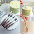 Cake Cream Spatula 5 Pieces, Stainless Steel Cake Apatula with Frosting Icing decorating Knife Art Painting Baking Pastry Tool Palette Knife for C...