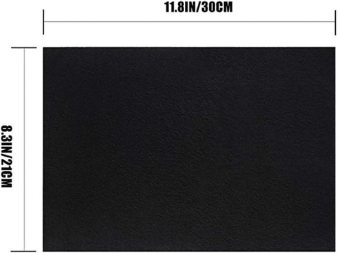 5PCS Black Self Adhesive Felt Sheets, Soft Velvet Sticky Back Felt for Jewelry Box and Drawer Liner, Art and Craft Making(A4 Size)...