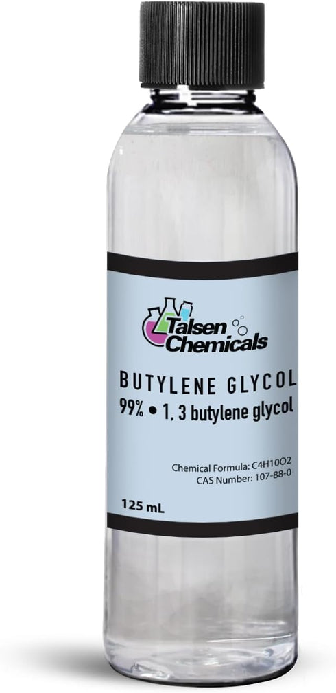 Butylene Glycol (125 mL / 4.22 Oz), Butylene Glycol is an Emollient That Prevents Water Loss from The Skin's Surface, Butylene Glycol by Talsen Ch...