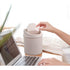 Plastic Tiny Waste Bin, Desktop Mini Trash Can with Swing Lid, Pink...