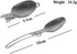 Camp Flatware Sets - Stainless Steel Spoon Fork Knife & Nylon Storage Bag - Foldable + Locking Handle - Ultralight Utensils for Backpacking/Hiking...