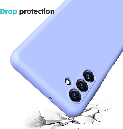 Samsung Galaxy A14 5G (Not for 4G) Case, Liquid Silicone Case with Microfiber Lining Thickening Shockproof Design Soft Gel Rubber Phone Case Cover...