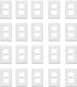 Duplex Wall Plates, Electric Receptacle Outlet Cover with Screws, 1-Gang Standard Size 2.76"W x 4.5"H, Glossy White (20 Pack)...