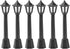 EXCEART 6pcs Ornament Miniature Lights Tiny House Streetlights Model Miniature Street Lamp Mini Lamp Post Lamppost Christmas Decorations Model Acc...