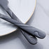 Black Dinner Knife Set, 9.2-inch Stainless Steel Shiny Black Dinner Table Knife Silverware, Set of 6...