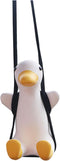 Swinging Duck Car Hanging Ornament, Cool Flying Duck Car Rear View Mirror Hanging Accessories, Auto Truck Interior Rearview Mirror Decoration Pend...