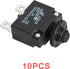 5 Amps Thermal Circuit Breakers Push Button Manual Reset Overload Protector Switch 5A 125/250V AC 32V DC 2Pin 10Pcs...