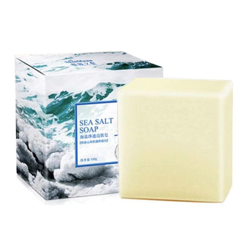 Soap with Sea Salt Natural Goat's Milk for Face Dry and Natural Oily Skin, All Skin Types, Face Wash Body Wash Skincare Gift (B)...