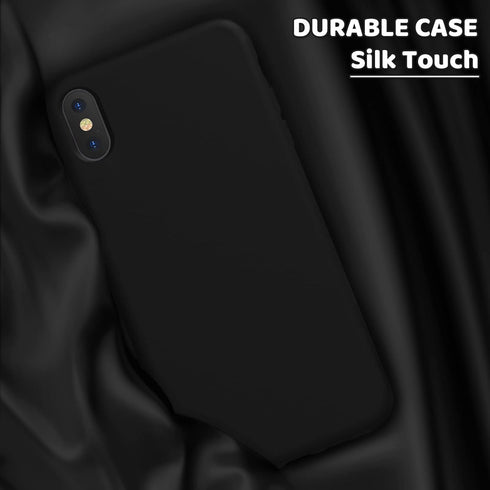 OuXul Case for iPhone X/iPhone Xs Case Liquid Silicone Gel Rubber Phone Case,iPhone X/iPhone Xs 5.8 Inch Full Body Slim Soft Microfiber Lining Pro...
