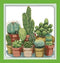 11CT Stamped Cross Stitch Kits,Sewing Pattern for Girls Cactuses Cross-Stitch Sets Embroidery Kit Needlework Easy...