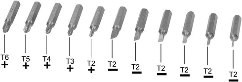 uxcell Screwdriver Bits Set 11pcs 5/32 Inch Hex Shank Phillips Slotted Screwdriver Bit Set 28mm Length S2 Screw Driver Kit Tools...