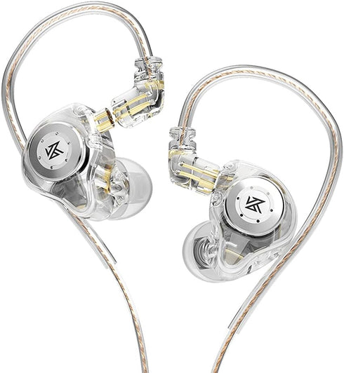 KZ EDX PRO in Ear Monitor Headphones 10mm Dual Magnetic Dynamic Driver, KZ Earbuds 1DD with Resin Housing for Musician Audiophile Gift Set (No Mic...
