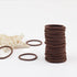 100 Pieces Small Baby Girls Hair Elastics Hair Ties Ponytail Holders Hair Bands for Kids(2 mm x 2.5 cm,Brown)...
