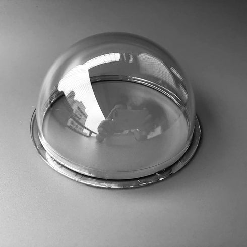 4 Inch Indoor Outdoor CCTV Replacement Acrylic Clear Cover Surveillance Cameras Security Dome Protector Housing Transparent Case, 109x56.2...
