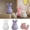 Rabbit Storage Box Silicone Resin Mold with lids Flower Holder Wax Candle Jar Epoxy Silicone Casting Plaster Mold Concrete Clay for Jewelry Orname...
