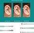 3 Set Ear Pick Cleaning Kit for Ear 6Pcs/Set Stainless Steel Earwax Removal Kit with PU Leather Storage Bag Ear Cleaning Tool for Women and Men...