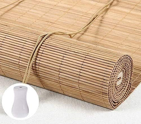 Cutelec 10pcs Real Wood Cord Tassels White Tassels for Window Blinds Brown Cord Knobs Wooden Hanging Ball Pulls for Curtain Craft...