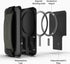 Sinjimoru for MagSafe Wallet, Secure Hard Lock Magnetic Card Holder as a MagSafe Stand and MagSafe Grip for iPhone 15 14 13 12. M-Card Zip Black...