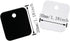10pcs Binder Clips 30x30mm Black/White Square Mini Clips for Home Food Packaging, Fixing Loose Leaf Paper...