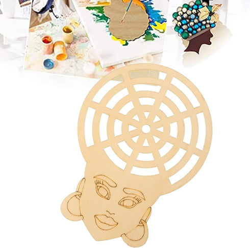 Head Silhouette Wooden Cutout Craft Template for Wreath Afro Africa Women Girl Queen Mother Black Head DIY Gifts Mother's Day from Daughter Son fo...