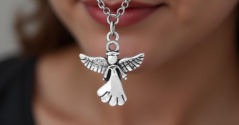 JGFinds Angel Charm Pendants - 30 Pack of Silver Religious Charms, DIY Jewelry Making Supplies, Small 3/4 Inch Metal with Outstretched Wings for B...