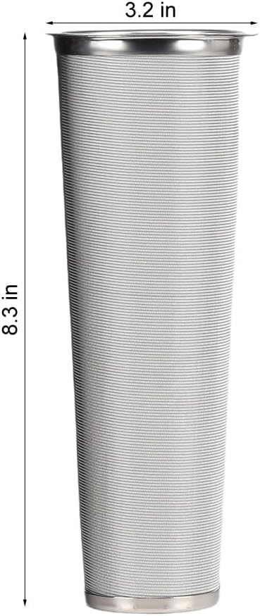Premium conical Infuser Cold Brew Coffee Maker for 2 QT Wide Mouth Mason Jars. Heavy Duty Gauge 100 Micron Mesh 304 Stainless Steel with Free Sili...
