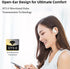 Open Ear Headphones, True Wireless Earbuds with Microphone,Lightweight, Bluetooth 5.3 Headphones with IPX4 Waterproof, Headsets with Earhooks, Air...