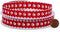 Paper Mart Paw Print Grosgrain Ribbon for Holiday Gift Wrap & Crafting, Red & White, 5/8 Inch x 25 Yd...