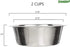 Greendale Set 2 (2 Cup Capacity) - Stainless Steel Metal Dog Bowls - Perfect for Dog Food, Water and as Replacement Bowls for Elevated Stands...