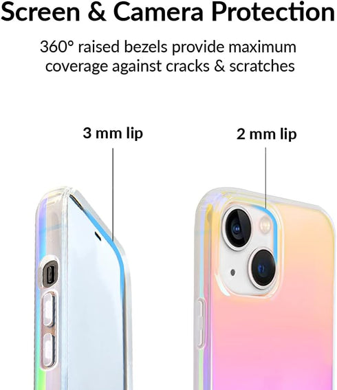 VELVET CAVIAR for iPhone 13 Case - 10ft Drop Tested - Iridescent White Opal...