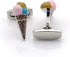Ice Cream Cone with Three Ball Cufflinks...