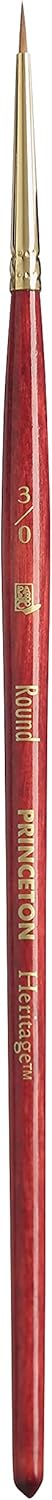Princeton Heritage Paintbrush, Size 3/0 inch, Scarlet...