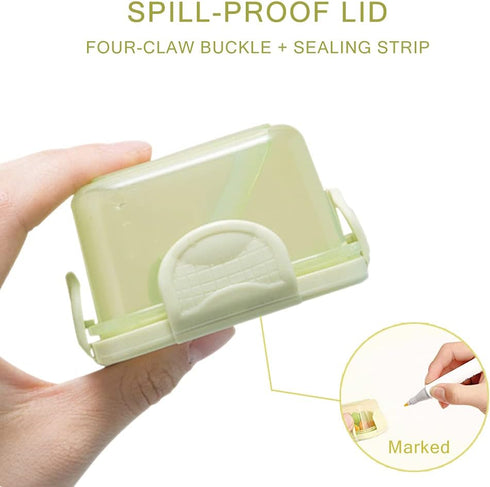 6Pcs Small Food Storage Containers, Leakproof Lids, Condiment Sauce Containers, Small Freezer Storage Containers Airtight Containers, Dishwasher F...