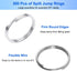 Jewelry Pliers and Split Jump Rings Kit lyfLux 500 PCS 6 mm Metal Split Jump Rings Double Loops with Jump Ring Opening Pliers for Jewelry Beading ...