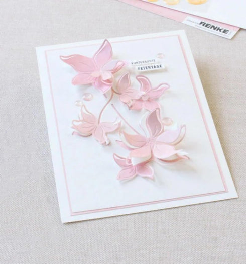 Cutting Die for Scrapbooking, 3D Backgrounds Frame New Cutting Dies DIY Album Card Making Decor Paper Craft Metal Die Cuts Party Decorations (Core...