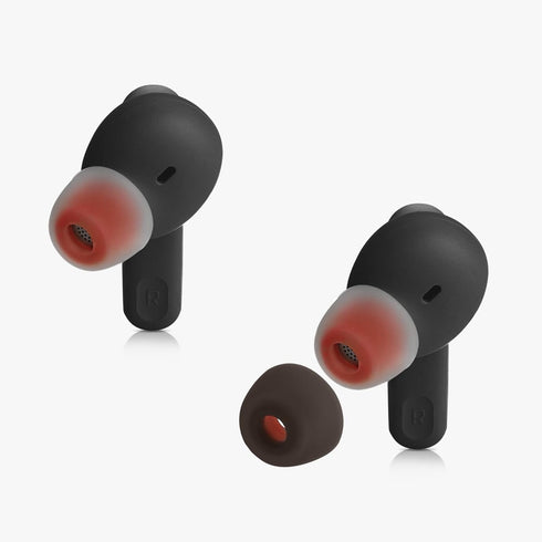 kwmobile 6X Replacement Ear Tips Compatible with JBL Tune 230 NC TWS / T230NC - Silicone Tips for Earphones - Black......