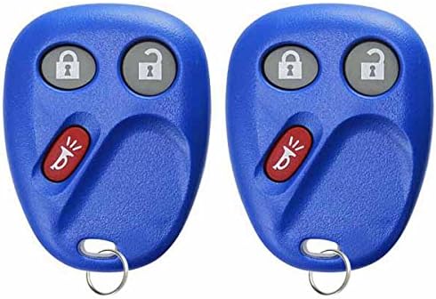 2 KeylessOption Replacement 3 Button Keyless Entry Remote Control Key Fob -Blue...
