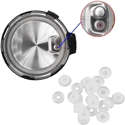 Electric Pressure Cooker Valve Gasket, Universal Valve Pressure Cooker Accessory Universal Set Anti Blocking Bracket Replacement for Normal Pressu...