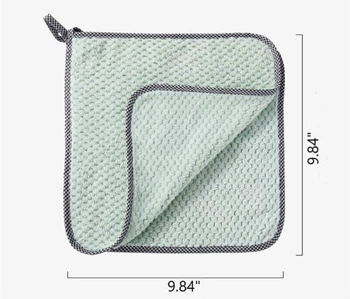12pcs Reusable Rag Towel 3pcs/Color Non-Stick Oil Cleaning Home Use Kitchen Cleaning Supplies Super Absorbent...