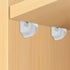 24 Pack White Down Wall Clip Closet Shelves Clips Wire Shelf Loop Clips Plastic Heavy Duty Wire Shelf Brackets Included Clips Screws and Expansion...