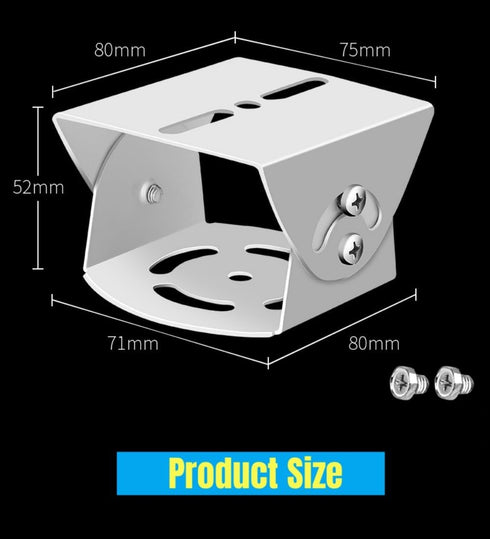 2D Adjustable Security Surveillance CCTV Camera Mounting Bracket Duckbill Head Universal Joint Bracket Crossbar Adapter (2D Aluminum Alloy Mount A...