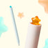 Kaco FIRST Gel Pens Cute Stationery Black Ink 2 Pieces with Extra 4 Refills, 0.5mm Fine Point, Aesthetic Cute Star Pens for Journaling Christmas H...