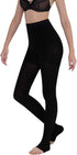 AMZAM® Medical Compression Pantyhose for Women Men, 20-30 mmHg Graduated Compression Tights, Opaque Toeless Compression Stockings Waist High Suppo...
