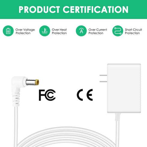 Replacement Charger Compatible with VTech DM221 DM221-2 DM223 DM251 Parent and Baby Units, Charging Cord for DM111 DM112 DM222 DM271 Parent Unit S...