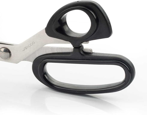Arcos Kitchen Scissors 8 Inch Stainless Steel. Scissors for Meat Use. Polypropylene Handle and 210 mm Blade. Series Prochef. Black Color...