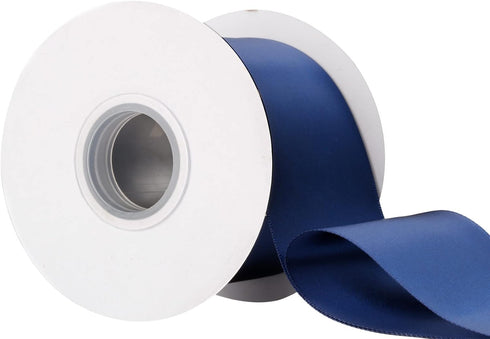 3" wide Double Face Satin Ribbon 25 Yards (370-Navy Blue?, Set for Bow, Party Decor, Sewing Applications, Wedding and Craft...